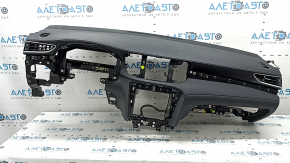 Торпедо передняя панель с AIRBAG Infiniti QX50 22-25 черная, под динамик, с дефлекторами