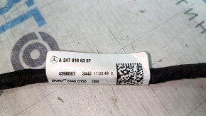 Зеркало боковое левое в сборе Mercedes H247 GLA 20-26 10+7 пинов, автоскладывание, поворотник, подогрев, автозатемнение, память, BSM, красное, царапины, тычки