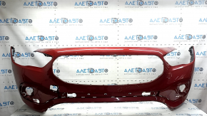 Bara față, nefinisată, Mercedes H247 GLA 20-23, fără senzori de parcare, roșie, ciobită, vopsea uzată, suport deteriorat