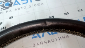 Руль голый Lincoln MKC 15-19 кожа темно-коричневый, без нижних кнопок, царапины, под чистку, примят