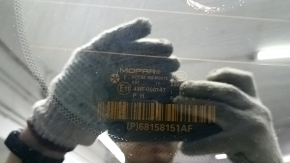 Дверь багажника голая со стеклом Jeep Grand Cherokee WK2 14-22 графит PAU, тонировка, со спойлером и стоп сигналом, царапины на стекле