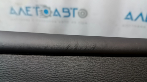 Ornamente ușă spate stânga complete Mitsubishi Outlander 22-25 negru, cotiera și inserție piele cu cusături gri negru, ornament negru lucios cu crom
