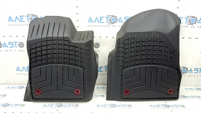 Коврики салона передние резина Jeep Grand Cherokee WK2 16-22 черная, 2 шт, WeatherTech