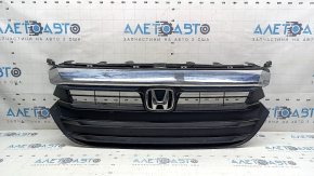 Решетка радиатора grill Honda Insight 19-22 в сборе с эмблемой, сколы, потерта