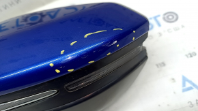 Зеркало боковое левое в сборе Honda Insight 19-21 7 пинов, подогрев, поворотник, синее, потерто