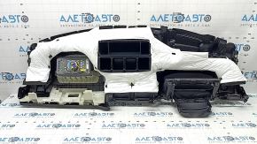 Торпедо передняя панель с AIRBAG Honda CRV 23-26 черная, с обрамлением щитка приборов, ржавый пиропатрон