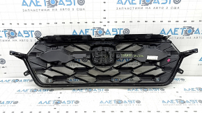 Решетка радиатора grill Honda CRV 23-26 HEV с черным глянцевым молдингом, с эмблемой