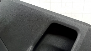 Panou decorativ ușă spate stânga Honda Insight 19-22 negru, cotiera și inserție piele neagră, uzată