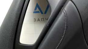 Panou decorativ ușă spate stânga Honda Insight 19-22 negru, cotiera și inserție piele neagră, uzată