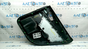 Panou decorativ ușă spate stânga Honda Insight 19-22 negru, cotiera și inserție piele neagră, uzată