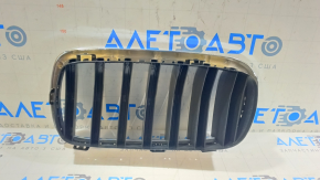 Решетка радиатора grill ноздря правая BMW X5 F15 14-18 черная с хромом
