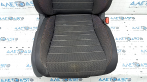 Пассажирское сидение Honda CRV 23-26 без airbag, механическое, подогрев, ткань черная с оранжевой строчкой, Sport, под химчистку
