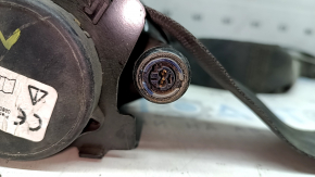 Водительский ремень безопасности VW Passat b8 16-19 USA с пиропатроном и натяжителем, черный, под химчистку, стрельнувший
