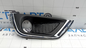 Решетка бампера правая Jeep Compass 17-21 структура без птф