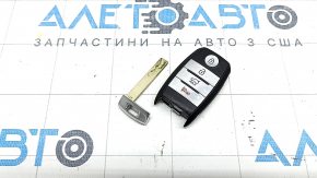 Ключ Kia Niro 17-22 HEV, PHEV Smart key, 4 кнопки, потерта эмблема, царапины