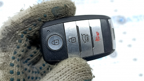 Ключ Kia Niro 17-22 HEV, PHEV Smart key, 4 кнопки, потерта эмблема, царапины