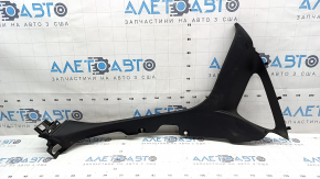 Ornamente montant spate dreapta față Chrysler 200 15-17, negru, zgârieturi