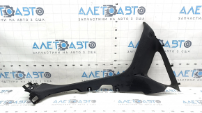 Ornamente montant spate dreapta față Chrysler 200 15-17, negru, zgârieturi
