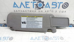 Козырек левый Toyota Camry v50 12-14 usa серый, без крючка, без подсветки, под химчистку