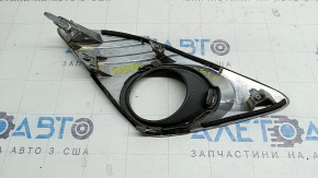 Обрамление птф левое Toyota Camry v50 12-14 usa XLE хром, 2 части, сколы
