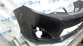 Бампер передний голый Toyota Camry v50 12-14 usa LE XLE, графит, сколы, царапины, надломаны крепления, прижат, надрыв