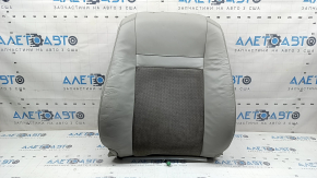 Husă pernă scaun șofer pentru Toyota Camry v50 12-14 SUA, XLE, piele gri, inserție Alcantara gri închis, încălzită, curățabilă chimic, piele crăpată