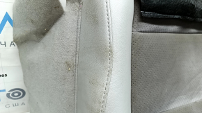 Обшивка подушки водительского сиденья Toyota Camry v50 12-14 usa, XLE, кожа серая, вставка алькантара темно-серая, с подогревом, под химчистку