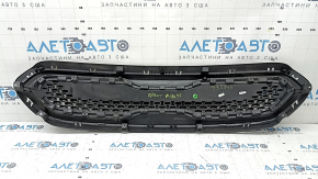 Решетка радиатора grill Kia Niro 17-19 HEV, PHEV без радара, хром+черн глянец, песок, царапины