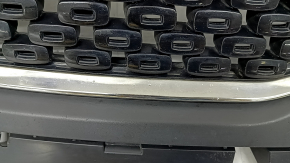 Решетка радиатора grill Kia Niro 17-19 HEV, PHEV без радара, хром+черн глянец, песок, царапины