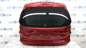 Дверь багажника голая со стеклом Toyota Venza 21-24 тонировка, красный 3T3, вмятина