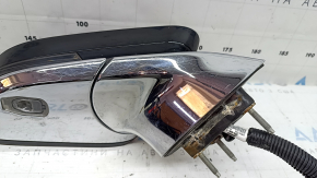 Ansamblu oglindă retrovizoare dreapta pentru Lincoln MKZ 17-20, 14 pini, semnalizare, încălzită, proiecție, rabatabilă automat, neagră, cromată, zgârieturi