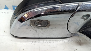 Ansamblu oglindă retrovizoare dreapta pentru Lincoln MKZ 17-20, 14 pini, semnalizare, încălzită, proiecție, rabatabilă automat, neagră, cromată, zgârieturi