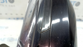 Ansamblu oglindă retrovizoare dreapta pentru Lincoln MKZ 17-20, 14 pini, semnalizare, încălzită, proiecție, rabatabilă automat, neagră, cromată, zgârieturi