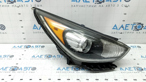 Фара передняя правая Kia Niro 17-19 HEV, PHEV с кронштейном, галоген, LED ДХО, под полировку, паутинка, отклеился уплотнитель, скол