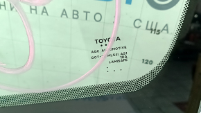Лобовое стекло Toyota Venza 21-24 под проекцию и датчик дождя с подогревом камеры, песок
