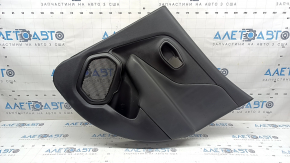 Panou ușă spate dreapta Jeep Renegade 19-23 TRH, negru cu inserție neagră, cotieră din piele neagră, ornament difuzor negru, uzat