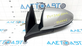 Зеркало боковое левое в сборе Hyundai Tucson 22-26 8 пинов, поворотник, подогрев, BSM, серебро