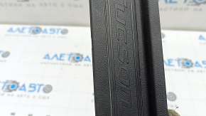 Prag exterior ușă dreapta față negru pentru Hyundai Tucson 22-26, elemente de fixare rupte, zgârieturi, plastic alb