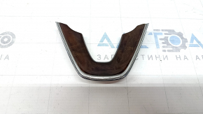 Накладка руля Lincoln MKZ 13-20 под дерево, хром