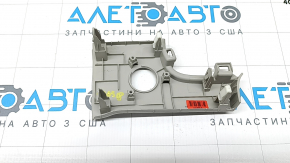Накладка передней панели под кнопку start/stop Hyundai Tucson 22-26 серая, тычки