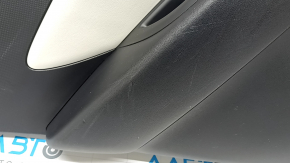 Panou decorativ ușă spate stânga Hyundai Tucson 22-26 negru cu inserție din material textil negru, cotieră neagră, garnitură cromată cu negru lucios, cu mâner, zgârieturi, uzat
