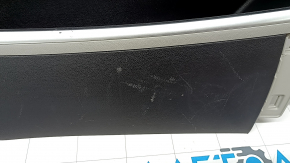 Ornamente laterale consolei centrale dreapta spate pentru Hyundai Tucson 2022-2026, negre cu gri și cromate, tip 1, zgârieturi, plastic alb