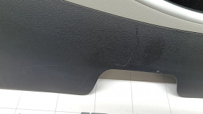 Ornamente laterale consolei centrale dreapta spate pentru Hyundai Tucson 2022-2026, negre cu gri și cromate, tip 1, zgârieturi, plastic alb