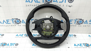 Руль голый Hyundai Tucson 22-26 1.6T HEV, резина черная с кнопками и накладками, потерт