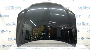 Капот голый Lexus CT200h 11-17 алюминий, черный 223, после ремонта, тычка