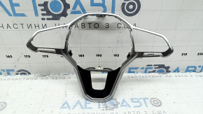 Накладка руля VW Jetta 22-26 хром с черной глянцевой накладкой