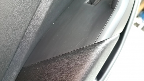 Ornamente ușă, spate stânga, VW Jetta 19-26, negre cu inserție din plastic negru, cotieră din piele, zgârieturi