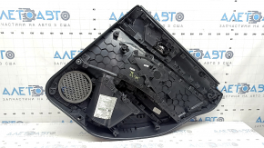 Ornamente ușă, spate stânga, VW Jetta 19-26, negre cu inserție din plastic negru, cotieră din piele, zgârieturi