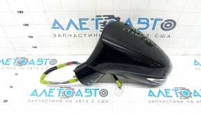 Зеркало боковое левое в сборе Lexus CT200h 14-17 7 пинов, поворотник, подсветка, черное