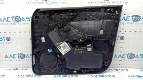 Ansamblu panou ușă stânga față pentru Audi Q3 83A 19-25, negru, inserție piele neagră, cotieră piele neagră, mulaje cromate, lovituri, necesită curățare